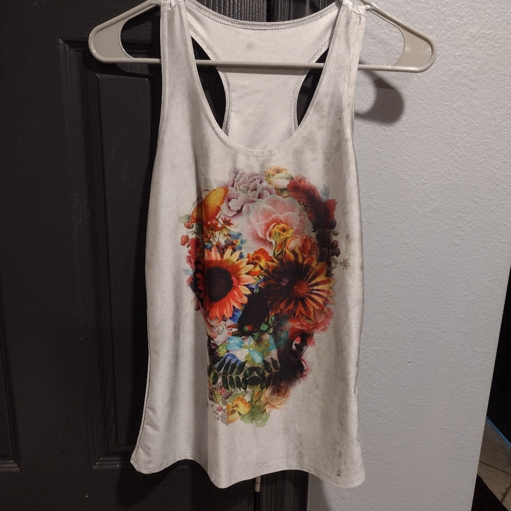 Razorback Ladies Skull Tank Top